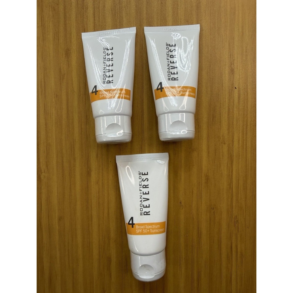 Lot Of 3 RODAN+FIELDS STEP 4 BROAD SPECTRUM SPF 50 SUNSCREEN Exp 2018, 19, 20